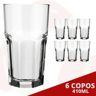Imagem de 6 Copos Bristol 410ML Nadir Long Drink Cappuccino Bebidas - NADIR FIGU