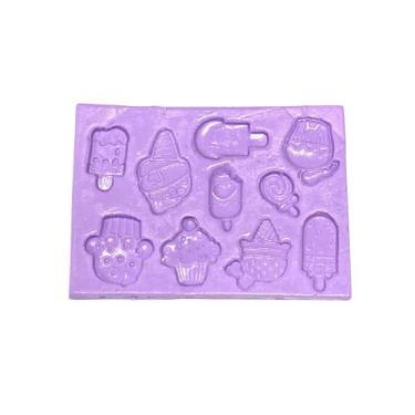 Imagem de F1586 molde de silicone picolés e cupcakes confeitaria biscuit - confe