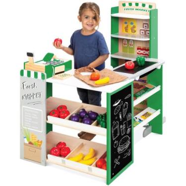 Imagem de Conjunto de brinquedos de supermercado Best Choice Products Pretend Pl