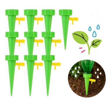 Imagem de Kit 10 Gotejador Dosador Regador Automático Acoplável Garrafa Pet Jard