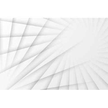 Imagem de Quadro Decorativo com Estampa Abstract Gradient White Monochrome 40 x 40 Papel 3 unidades