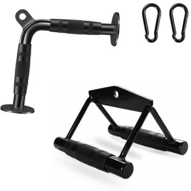 Imagem de WNOEY Acessórios de cabo para academia, conjunto de acessórios de máquina de cabos, acessórios suspensos LAT, acessórios de máquina de cabo, acessório para tríceps, acessórios de ginástica em casa