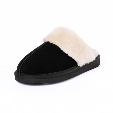 Imagem de Minnetonka Chesney Scuff feminino, Creme preto, 39