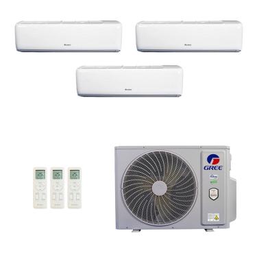 Imagem de Ar-Condicionado Multi Split Inverter Gree 36.000 (2x Evap HW 9.000 + 1x Evap HW 24.000) Quente/Frio 220V