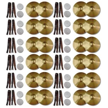 Imagem de Kit 12 Par Prato 14 Marcial C. Ibanez + 12 Par Alça Couro