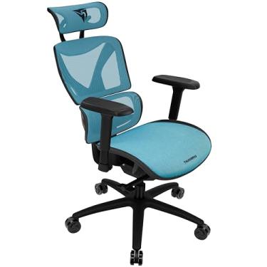 Imagem de Cadeira Ergonômica XTC Chroma Azul/Preto ThunderX3