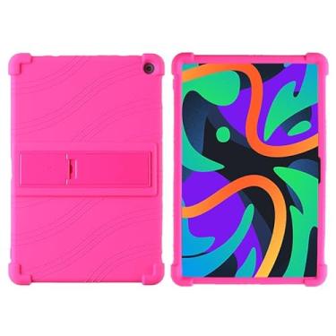 Imagem de fannayipin Capa para tablet Lenovo 10e Chromebook, capa ajustável de silicone macio para crianças para tablet Lenovo 10e Chromebook