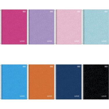 Imagem de Caderno 20X1 Capa Dura Lunix 320 Folhas Pacote com 2 Unidades - Tilibr