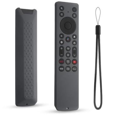 Imagem de DUOLAXMENG Capa protetora de silicone para TCL RC923A FMB1, RC813A FMB1, capa remota para TCL 2025 QM6K QM7K TV (cinza escuro)