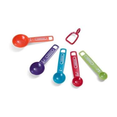 Imagem de Farberware Colheres de medição profissionais de plástico, conjunto de 5, cores podem variar