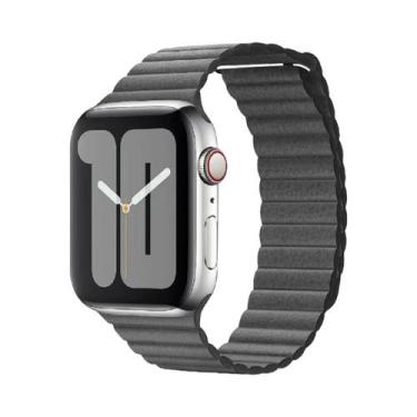 Imagem de Pulseira De Couro Para Apple Watch De 45mm 44mm 40mm 41mm 49mm 42mm, B