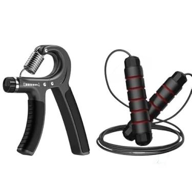 Imagem de Kit Aderência de Mão Hand Grip Flexor +Corda de Pular Profissional Ajustavel(Hand grip+Corda de Pular)