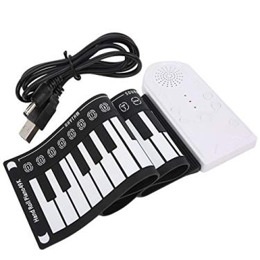 Imagem de Piano de Corda Manual, Função de Suspensão Automática, Conexão USB, Portátil, Piano de Rolo, Piano Eletrônico Dobrável, para Salas de Aula, Festivais Escolares