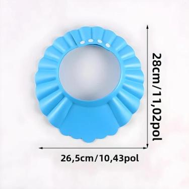 Imagem de Touca Ajustável Para Banho De Bebê, Impermeável, Protetor De Olhos E O