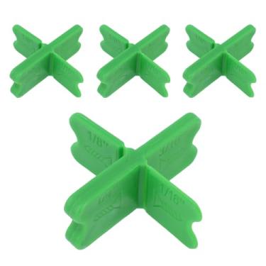 Imagem de Goktvai 4 Peças Espaçadores de Tábuas Deck, Várias Espessuras 1/16" 1/8" 3/16" 1/4" Ferramenta Espaçadora de Deck para Madeira Tratada Sob Pressão e Decks Compostos (Verde)