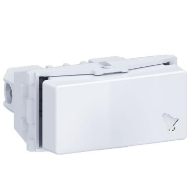 Imagem de Pulsador Para Campainha Universal Com 10 Ampères 250 Volts Branco - E011100160 - Wetzel