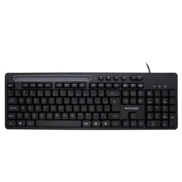 Imagem de Teclado Multimidia Office Usb Preto Com Apoio Para Tc262