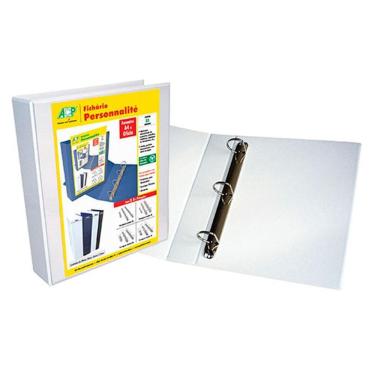 Imagem de Fichário revestido cristal oficio branco 75mm ACP