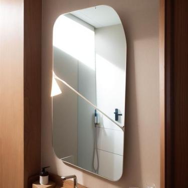 Imagem de Espelho Orgânico Grande Abstrato Tendência Moda Super Lançamento  - Jó