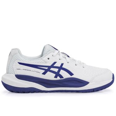 Imagem de Tênis Asics Gel Resolution X GS Junior Branco e Marinho