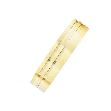 Imagem de Aliança Anatômica 5 MM com 2 Frisos Ouro 18K - Ivan Joias