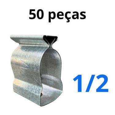 Imagem de Abracadeira Tipo D Cunha 12 Aço Carbono C50pçs - PRMIUS