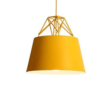 Imagem de CHENKUI Abajur colorido Macaron luminária de teto de metal polido a óleo nórdico criativo industrial decoração lustre ajustável cabeça única luminária pendente luminárias E26/E27, para restaurantes