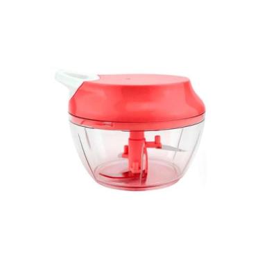 Imagem de Processador manual alimentos 500 ml plastico e lamina aco inox 13,5 cm