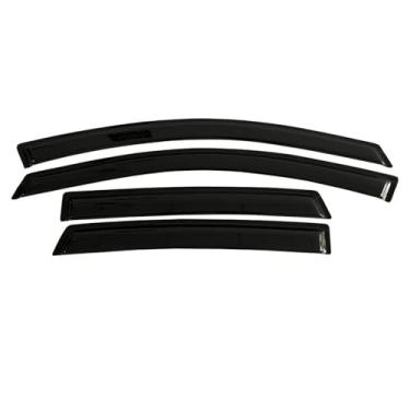 Imagem de GRJQRKHZ Defletor de janela lateral de carro para H&onda Cr-V 2012-2016 Weathershied viseira de porta vento sol proteção chuva janela lateral defletores de vento