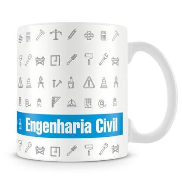 Imagem de Caneca Personalizada Profissão Engenharia Civil - Porcelana Brilhante 