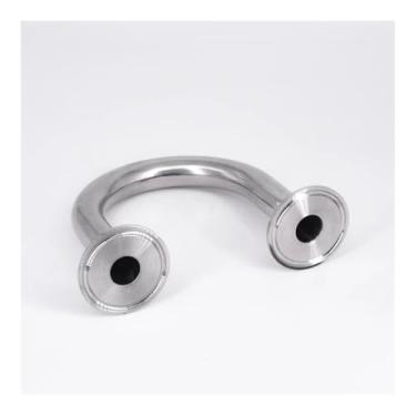 Imagem de WWECCQIJ Tubo de 32 mm 3.2 cm OD 3.8 cm Tri Clamp U Shaped 180 Degree Bend SUS 304 Stainless Fitting Spliter Homebrew