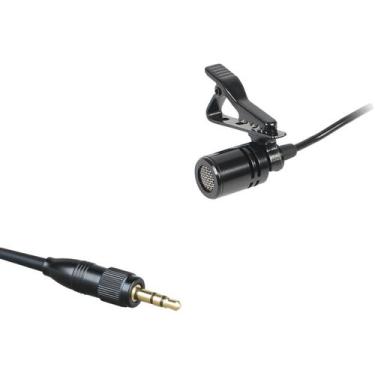 Imagem de Microfone Lapela c/Fio, Unidirecional, 9,7 mm,Rosca Interna Stereo,Cab