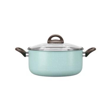 Imagem de CACAROLA C/TP Ø24CM 4,5L CERAMIC LIFE SUPREMA VERDE BRINOX