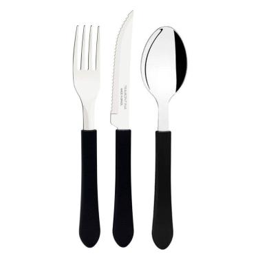 Imagem de Kit Restaurante Tramontina 6 Garfos + 6 Facas + 6 Colheres