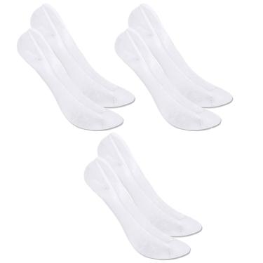 Imagem de Kit 3 Pares de Meia Selene Sapatilha Super Invisível Feminina - Branco