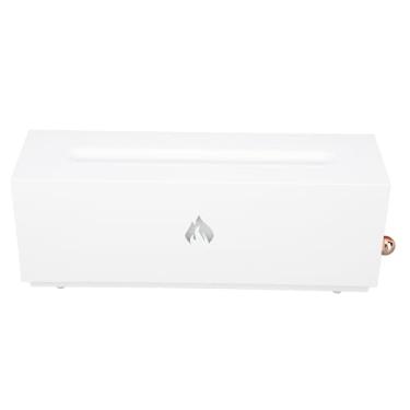 Imagem de Ailgely Névoa Colorida da Aparência da Lareira, Difusor de Ar da Chama da Luz Ambiente Umidificador da Chama 3d para o Escritório do Quarto (Branco)