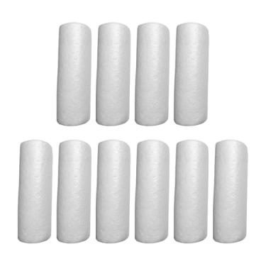 Imagem de UGPLM 10 peças de círculos de espuma para artesanato, lembrancinhas de festa, cilindros de espuma leves para modelagem para DIY, suprimentos para artesanato, 11x4cm