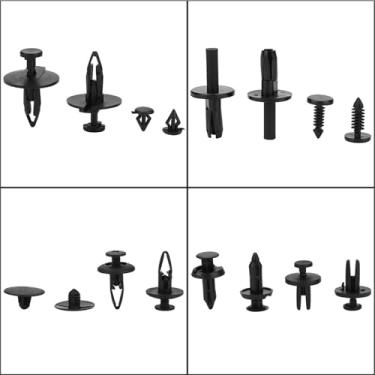 Imagem de Tbest Retentores de Carroceria de Carro Tipo Pino de Acabamento 415 Unidades 18 Tamanhos Fixadores de Rebite de Plástico Variados Com Chave de Fenda para Painel de Porta de Veículo