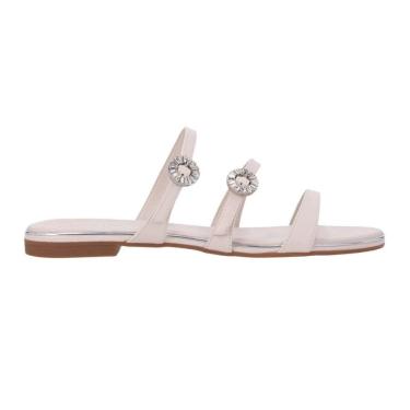 Imagem de Sandália Luz da Lua Rasteira Tiras com Apliques