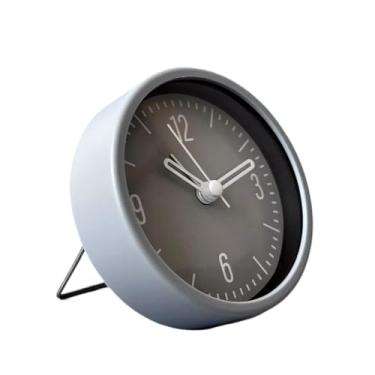 Imagem de Relógio Despertador de Cabeceira Minimalista - Despertador com Design Sobrio para Quarto(Cinza)