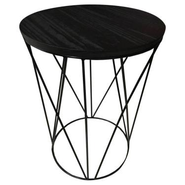 Imagem de Mesa de Apoio Lateral em Metal Estilo Industrial