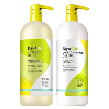 Imagem de Deva Curl Low Poo Delight Shampoo 1000ml e Condicionador 1000ml