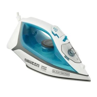 Imagem de Ferro De Passar A Vapor Black&amp;decker Fx3060 Com Anti Gotejamento E 1200w Azul 127v