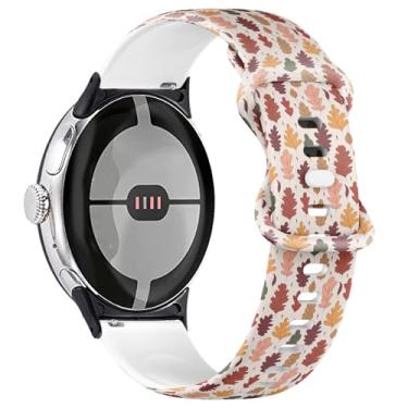 Imagem de THAZEE Pulseira de silicone macia de substituição compatível com Google Pixel Watch 2 (2023)/Pixel Watch (2022)