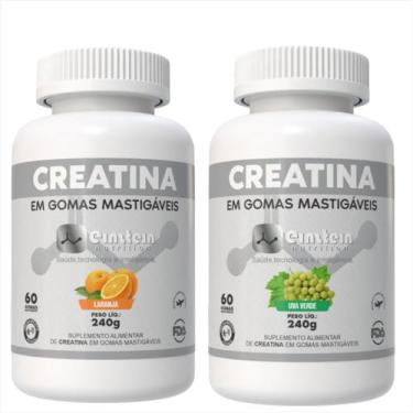 Imagem de Kit Creatina Monohidratada em Gomas Einstein Nutrition Uva e Laranja c