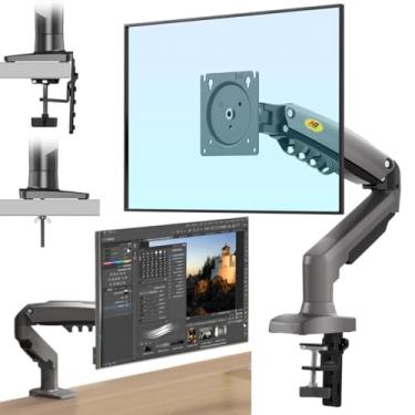 Imagem de Suporte Articulado de Mesa para Monitor 17''-30'', Pistão a Gás, Braço Ajustável Retrátil Suportar até 9kg, Gerenciamento de Cabos