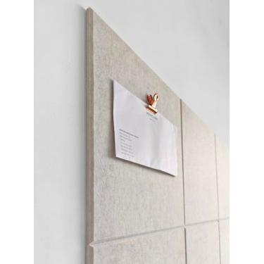 Imagem de DECORITA Quadro de cortiça alternativo 61 x 91 cm - pacote com 6 azulejos de parede de feltro com abas adesivas removíveis seguras, placas de cortiça para paredes, placa de cortiça para escritório em