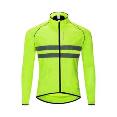 Imagem de Jaqueta De Ciclismo Masculina Ultraleve Corta-Vento Refletiva Resisten