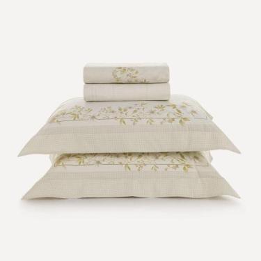 Imagem de Jogo de Cama Casal 200 Fios 100% Algodão Eva Karsten, U