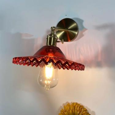 Imagem de Luminária de parede nórdica moderna em latão com LED, estilo retrô americano, para sala de estar, quarto, escritório, hotel, casa de campo, corredor ou qualquer outro ambiente (Estilo 12)